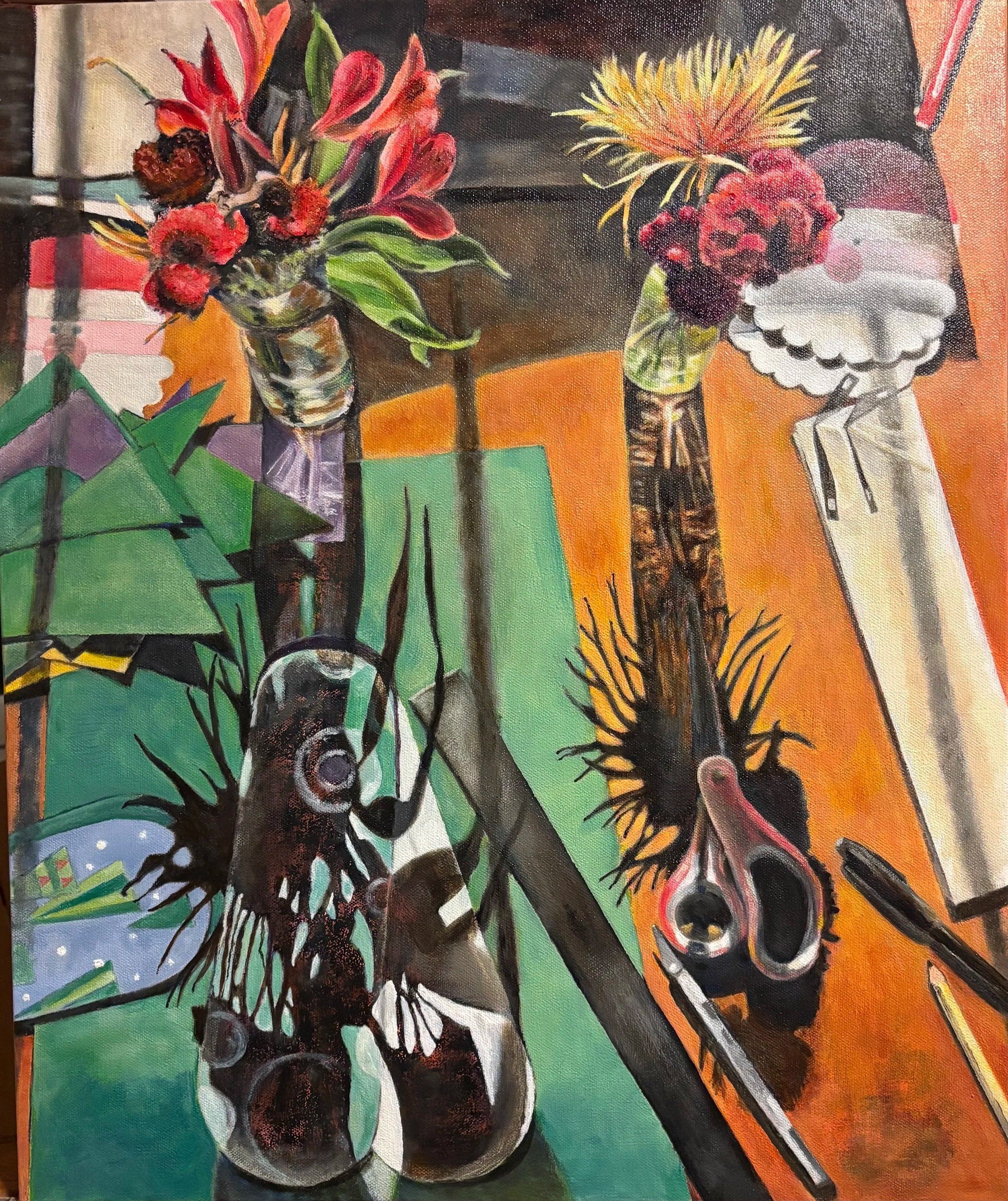 Shadow Collage 2 - Oil 18" x 24"