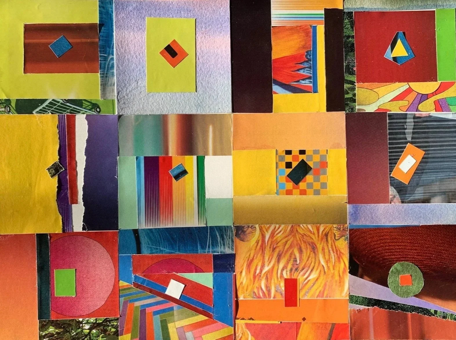 Abstract Kandinsky Color Study 9" x 12"