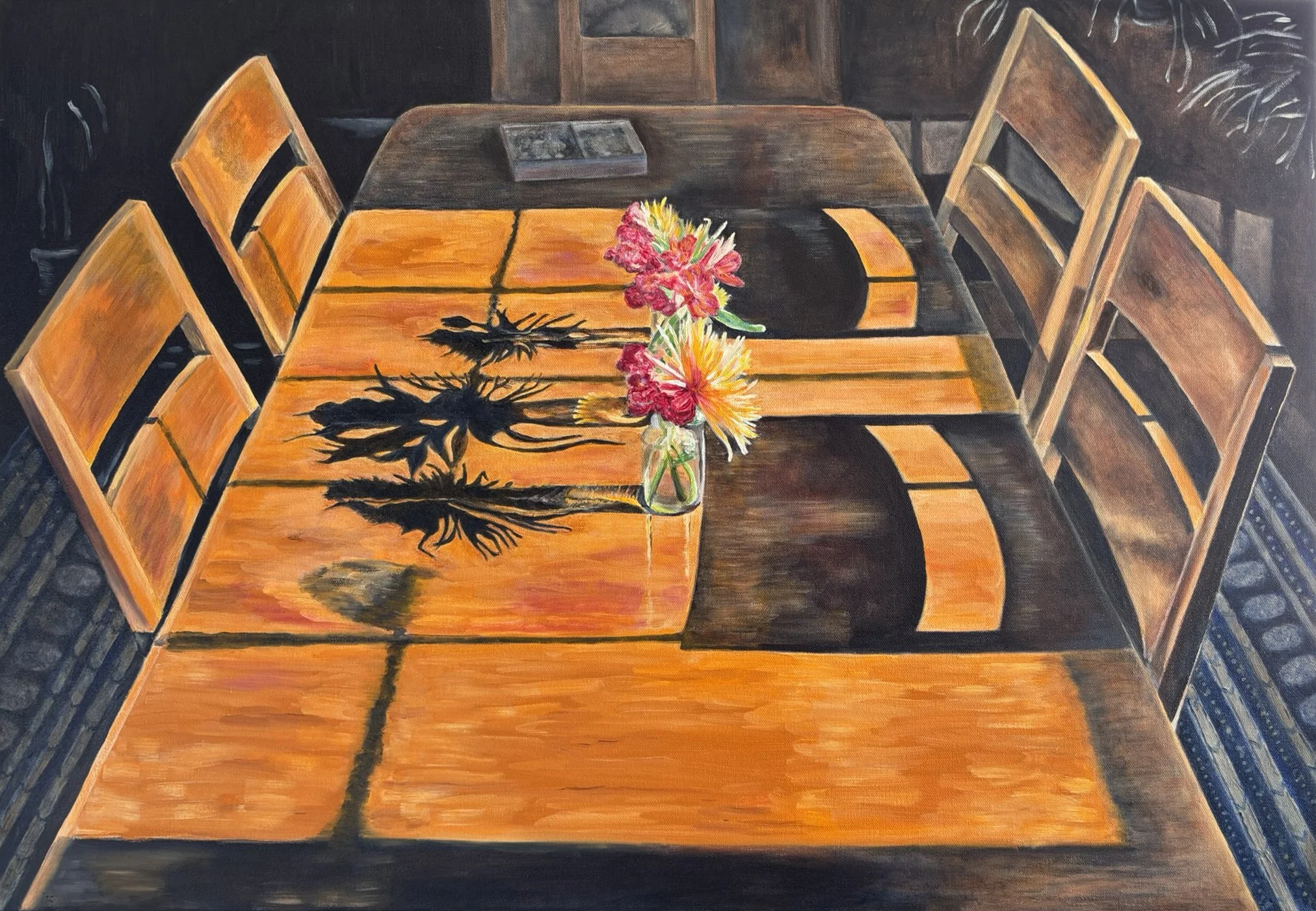 Flower Drama - Oil 24" x 36"