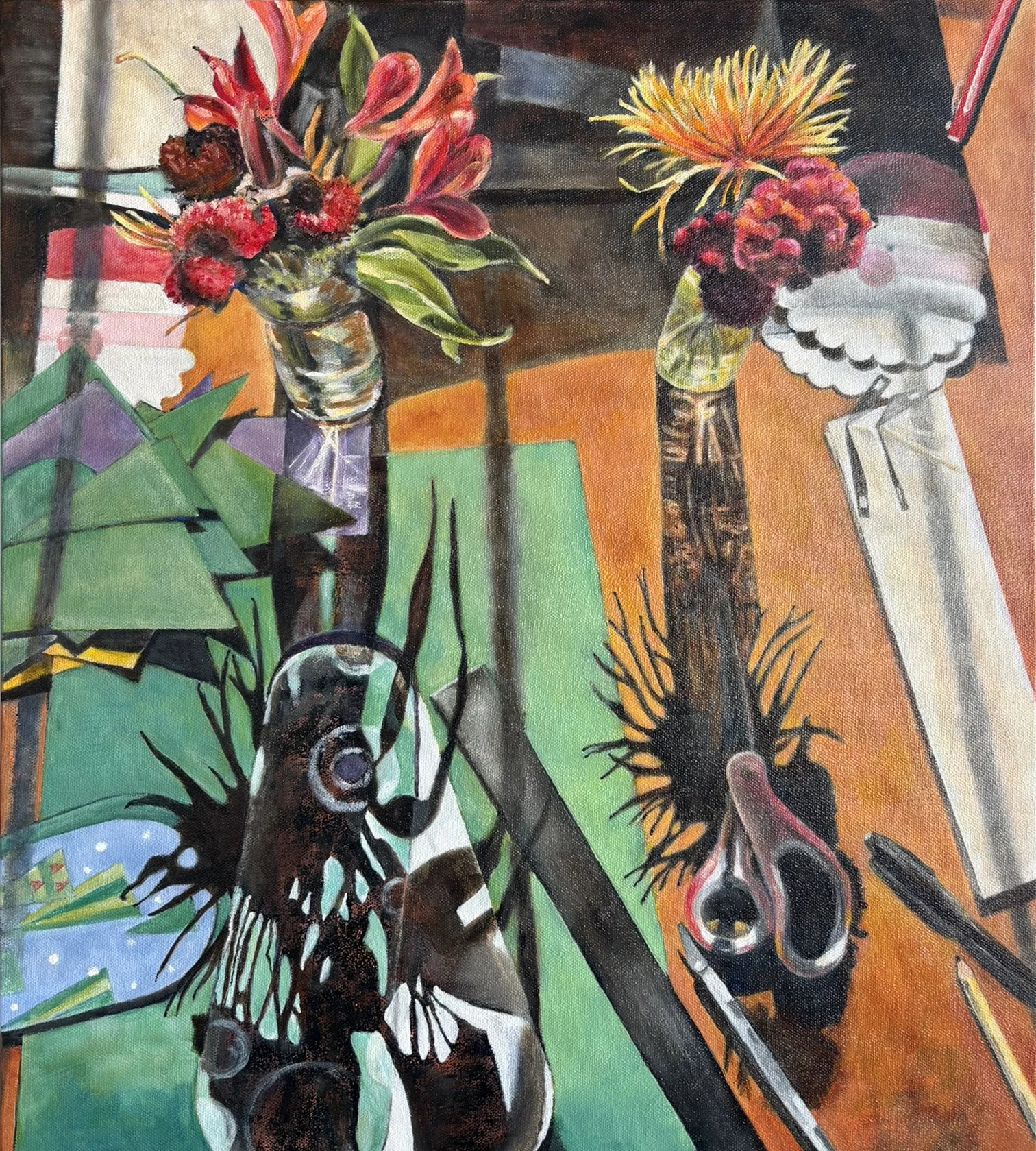 Shadow Collage 2 - Oil 24" x 18"