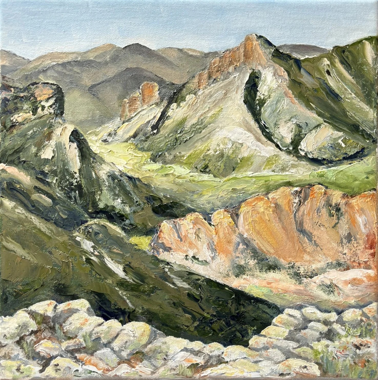 Chief Joseph Byway Plein Air - Oil 12" x 12"
