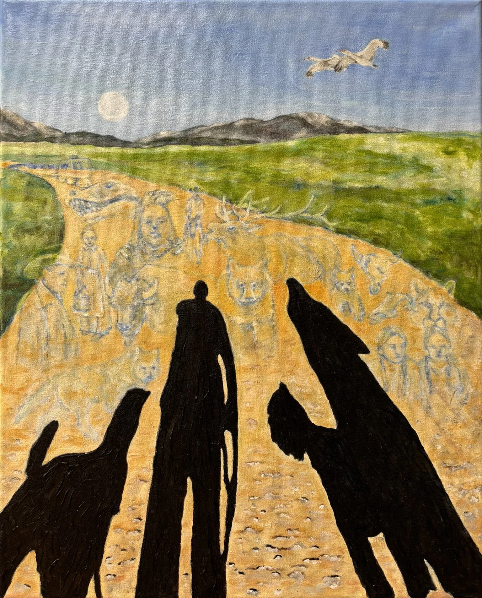 Passing Through - Oil 20" x 16"