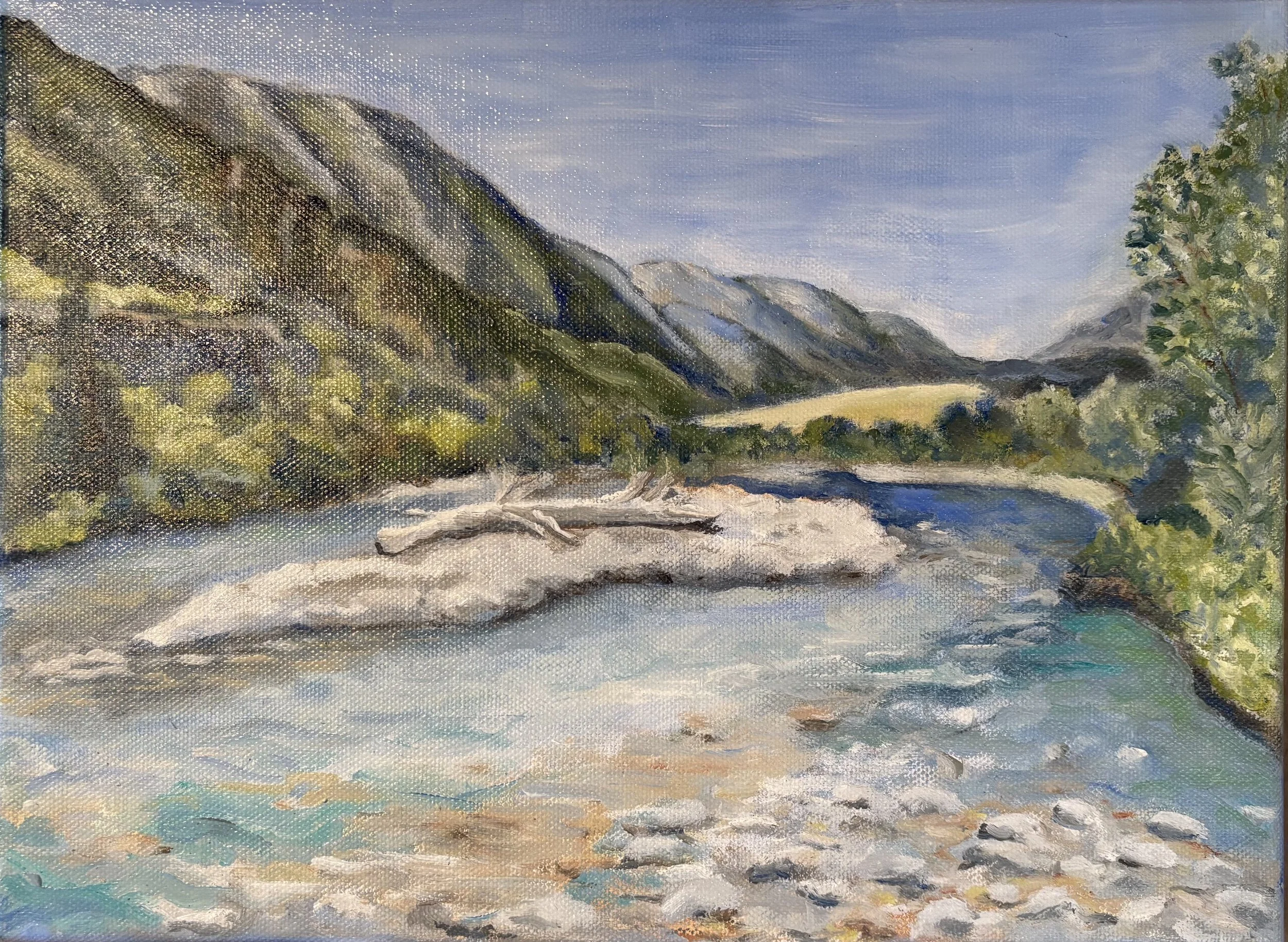 Nye Stillwater Landscape, Plein Air - Oil 9" x 12"