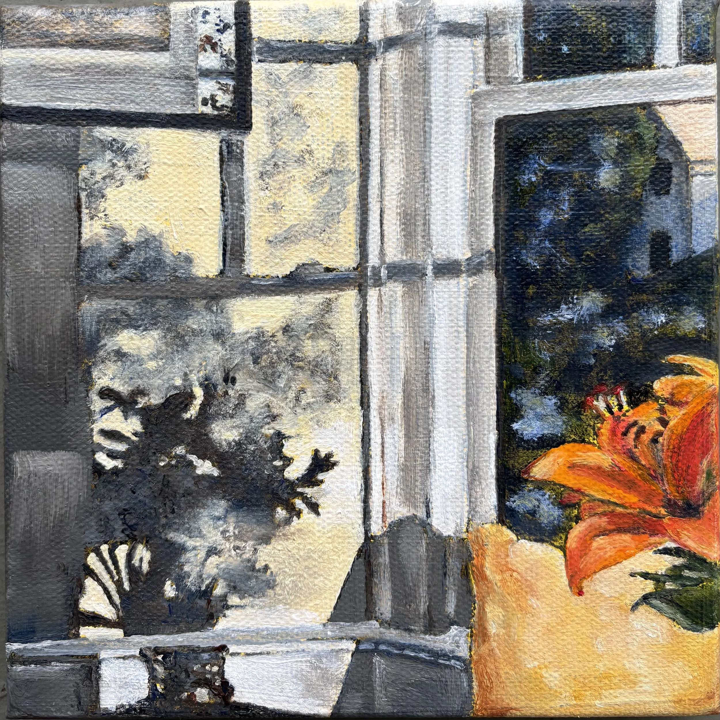 Shadow Study - Oil 6" x 6"