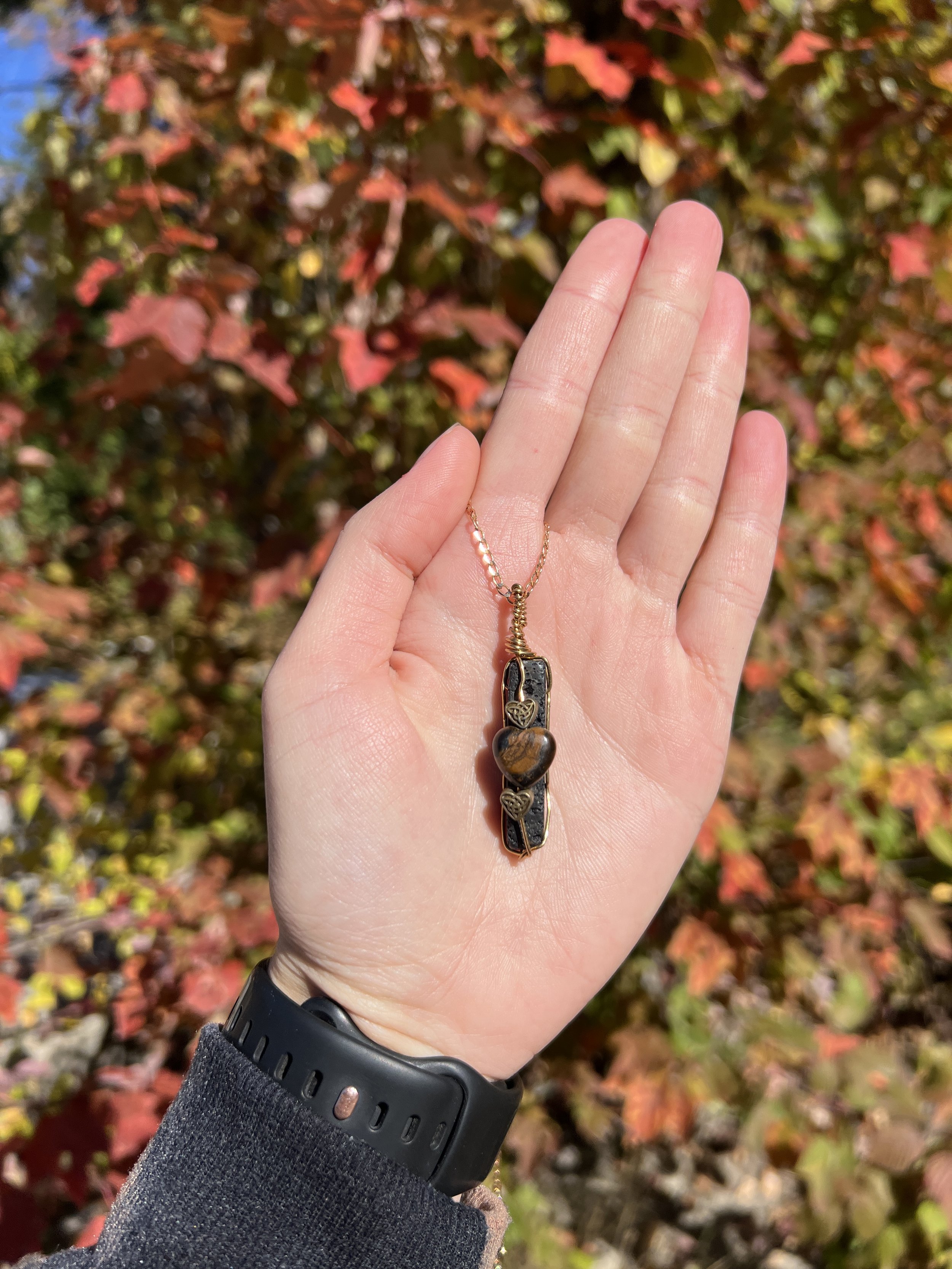 Tiger's Eye + Lava Stone