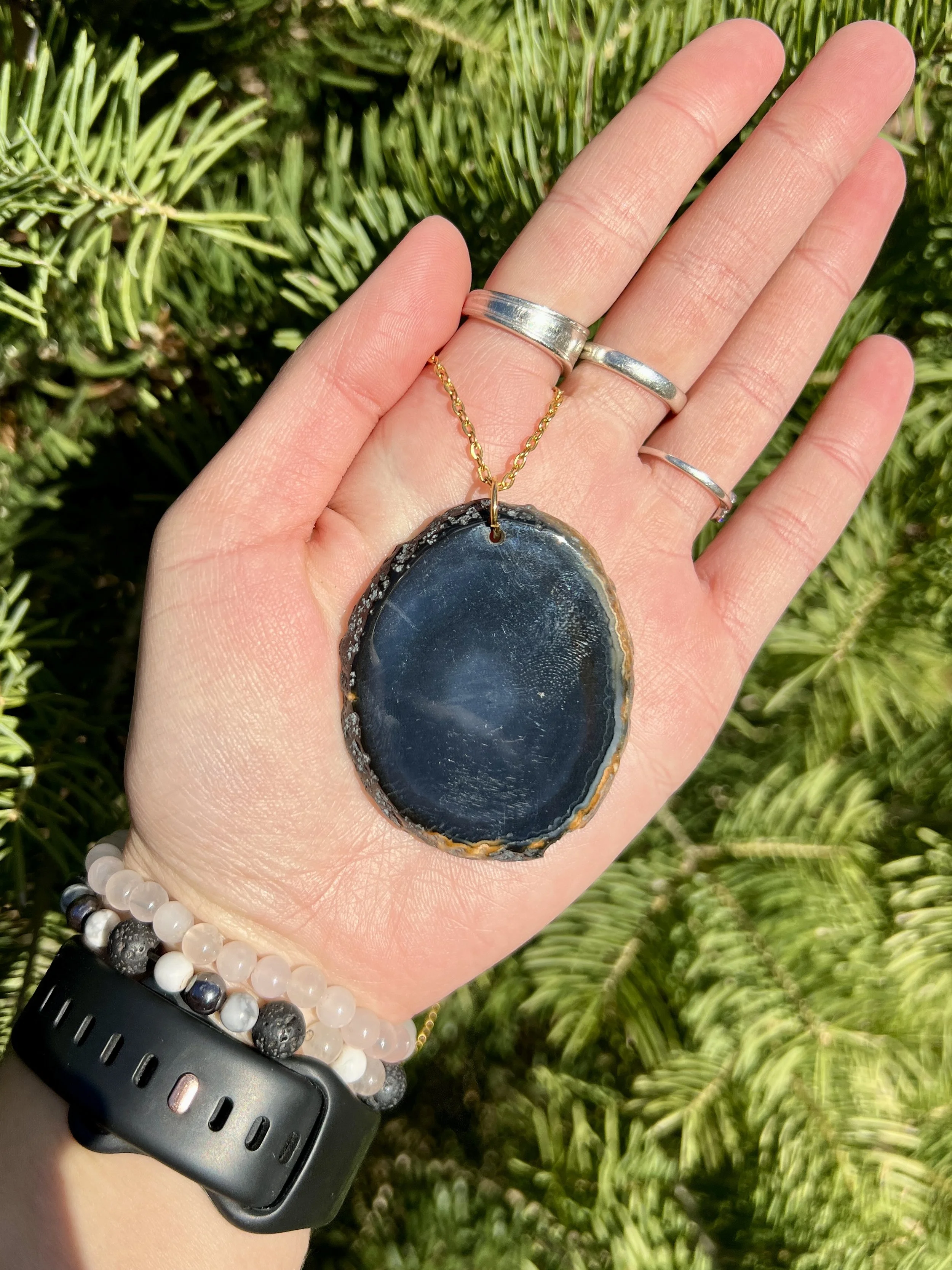 Blue Agate Slice