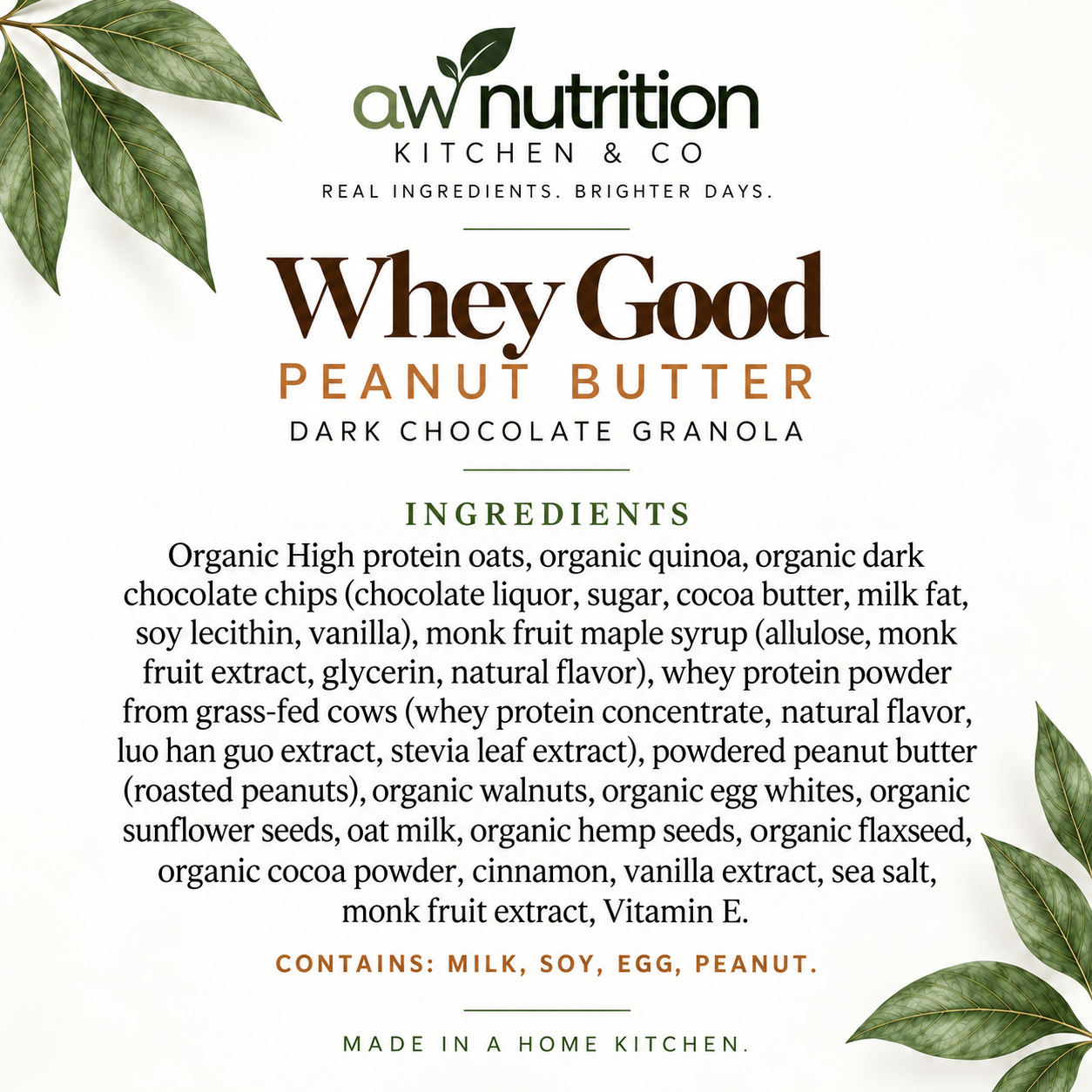 Whey Cool Peanut Butter Granola