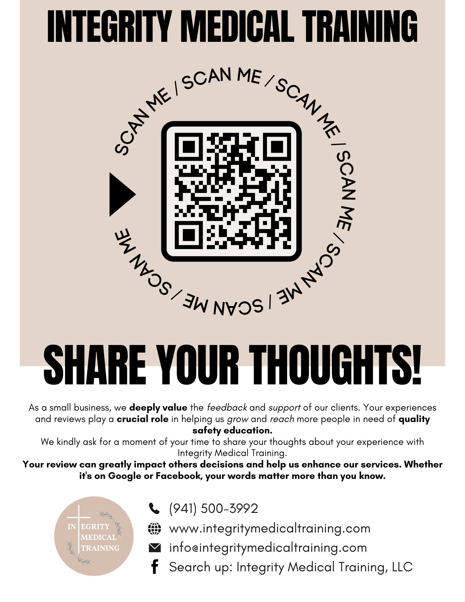 Beige Minimalist Qr Code Scan Flyer.png
