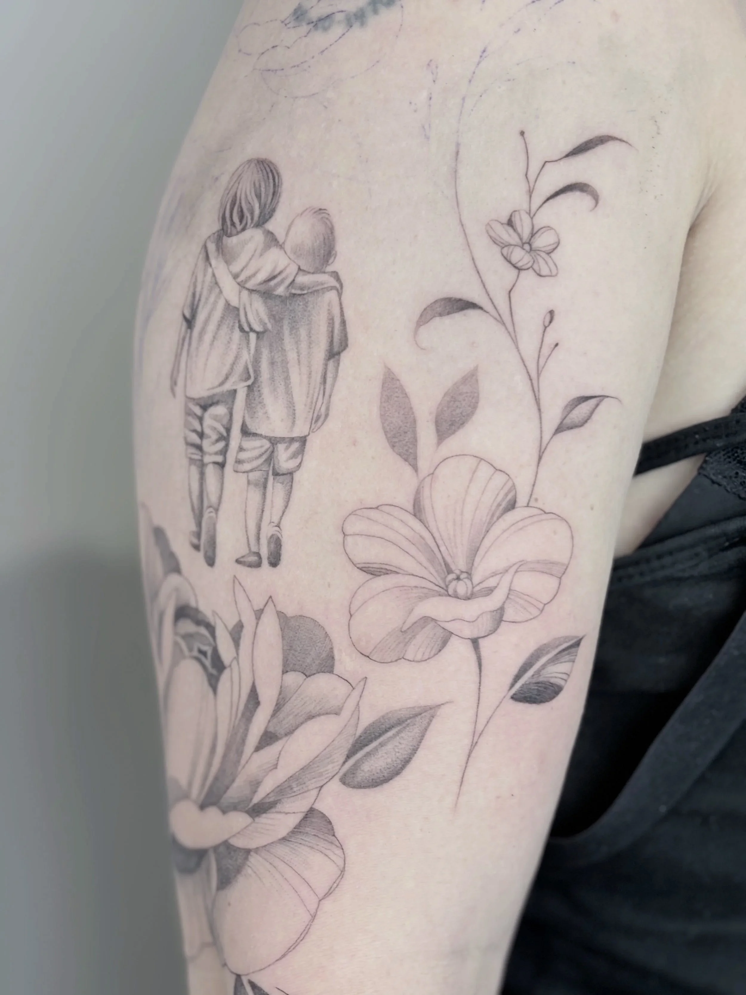 klaproos fineline tattoo