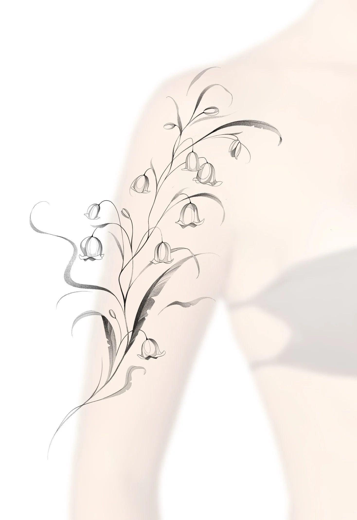 Lillys of the valley tattoo design arm