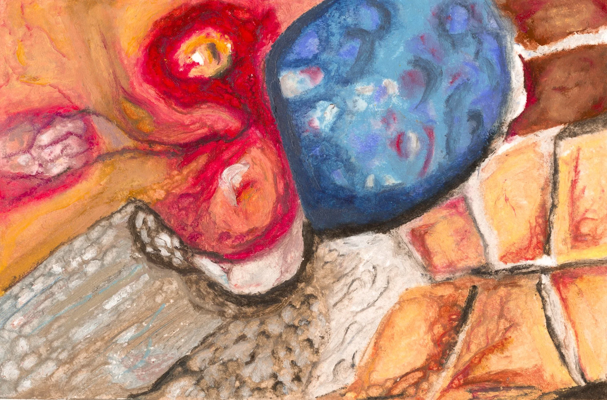 "Biomorphic abstraction"

Oil pastel on cardboard
24x16cm
2022