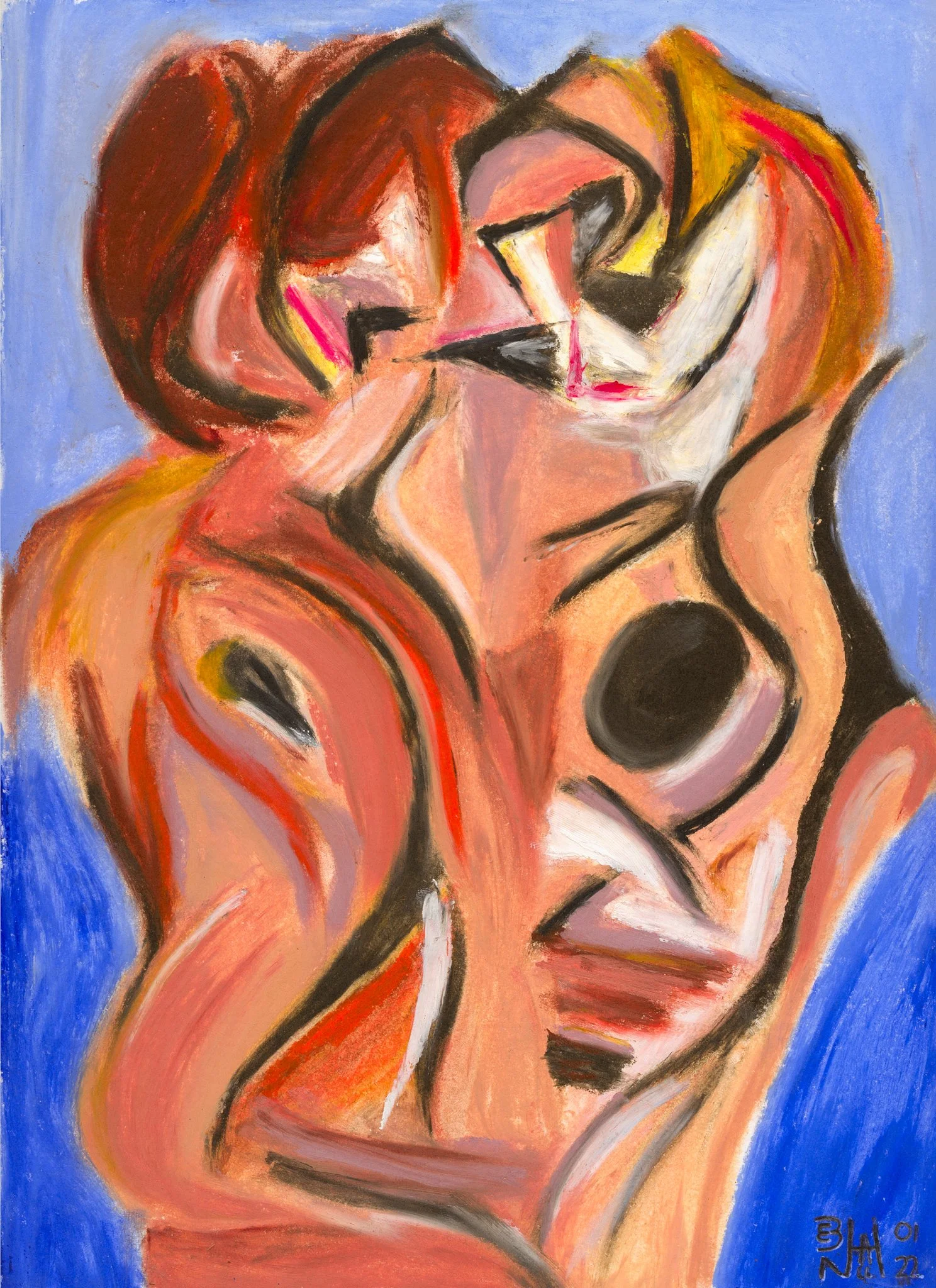 "The lovers"

Oil pastel on cardboard
24x32cm
2021