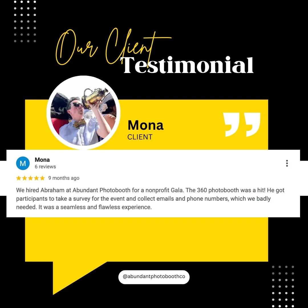 Another 5 ⭐ review, and this one highlights something we care a lot about&mdash;making your event not just fun, but genuinely useful.

We love that they appreciated how our photobooth didn&rsquo;t just capture great moments, but also helped them seam