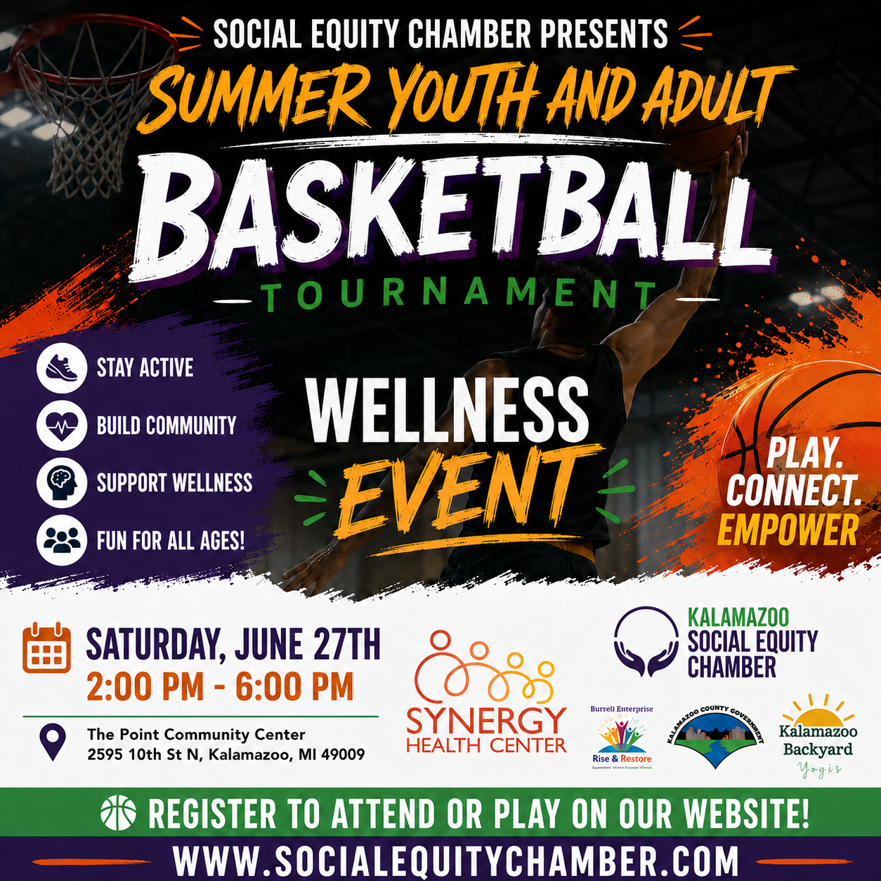 Summer Basketball Tournament Wellness Event!