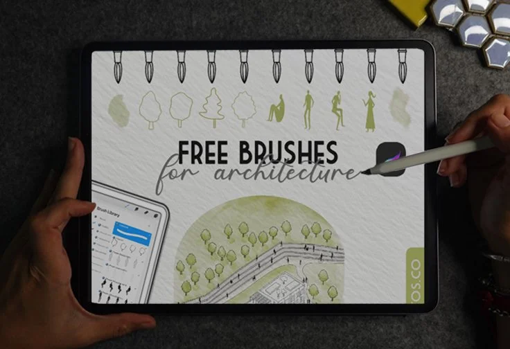 FREE Procreate Brushes for Architects