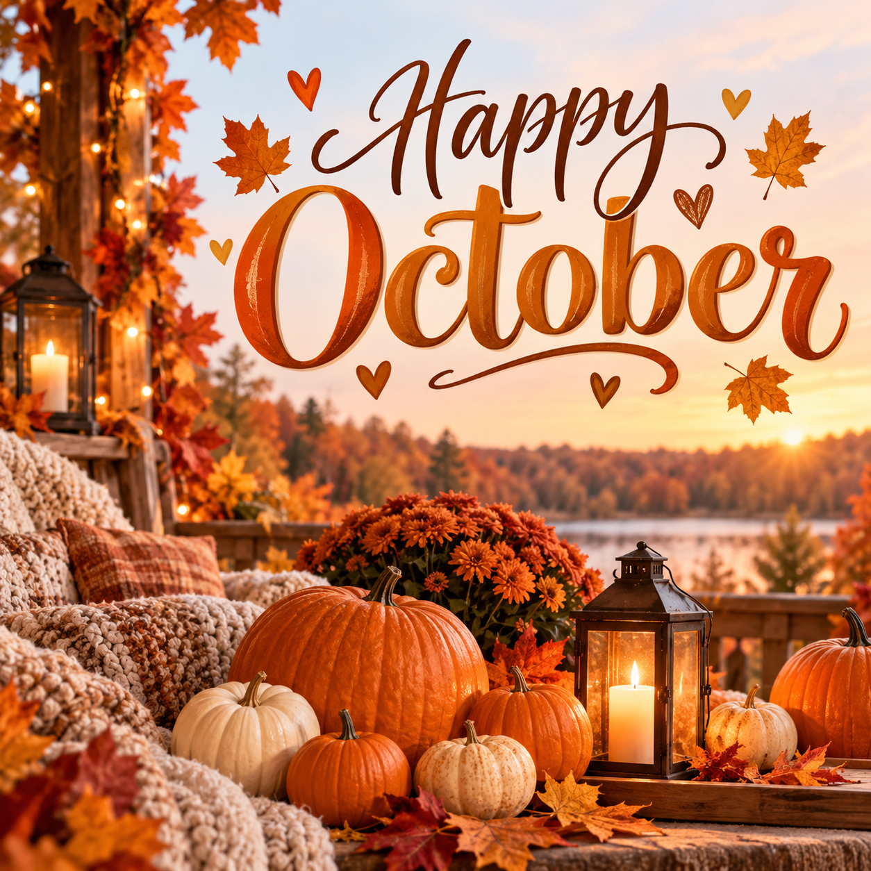 Happy October! Cozy Fall Inspiration, Beautiful Quotes, Autumn Wishes &amp; Fun Ways to Celebrate
