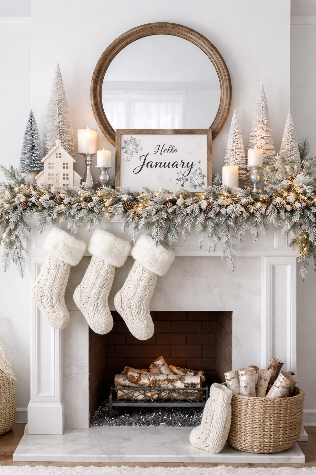 January Mantel Ideas: Cozy, Minimal, and Fresh Ways to Style Your Mantel After the Holidays