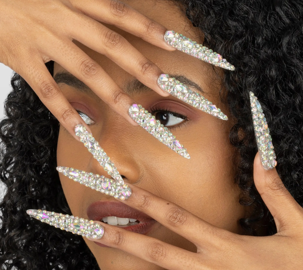 3H Nails Diamond Dust Luxury Handmade Press On Nails