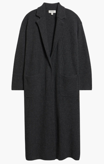 Nordstrom Wool & Cashmere Longline Cardigan