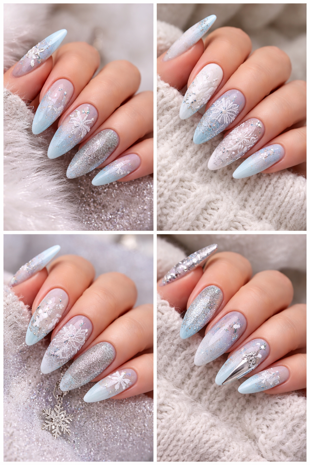 winter gel nails