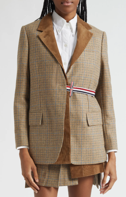Thom Browne Check Wool Blazer