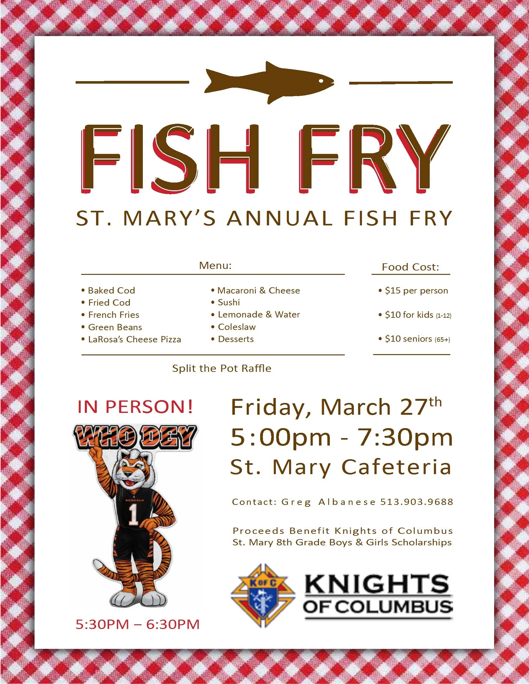 Knights of Columbus Annual Fish Fry