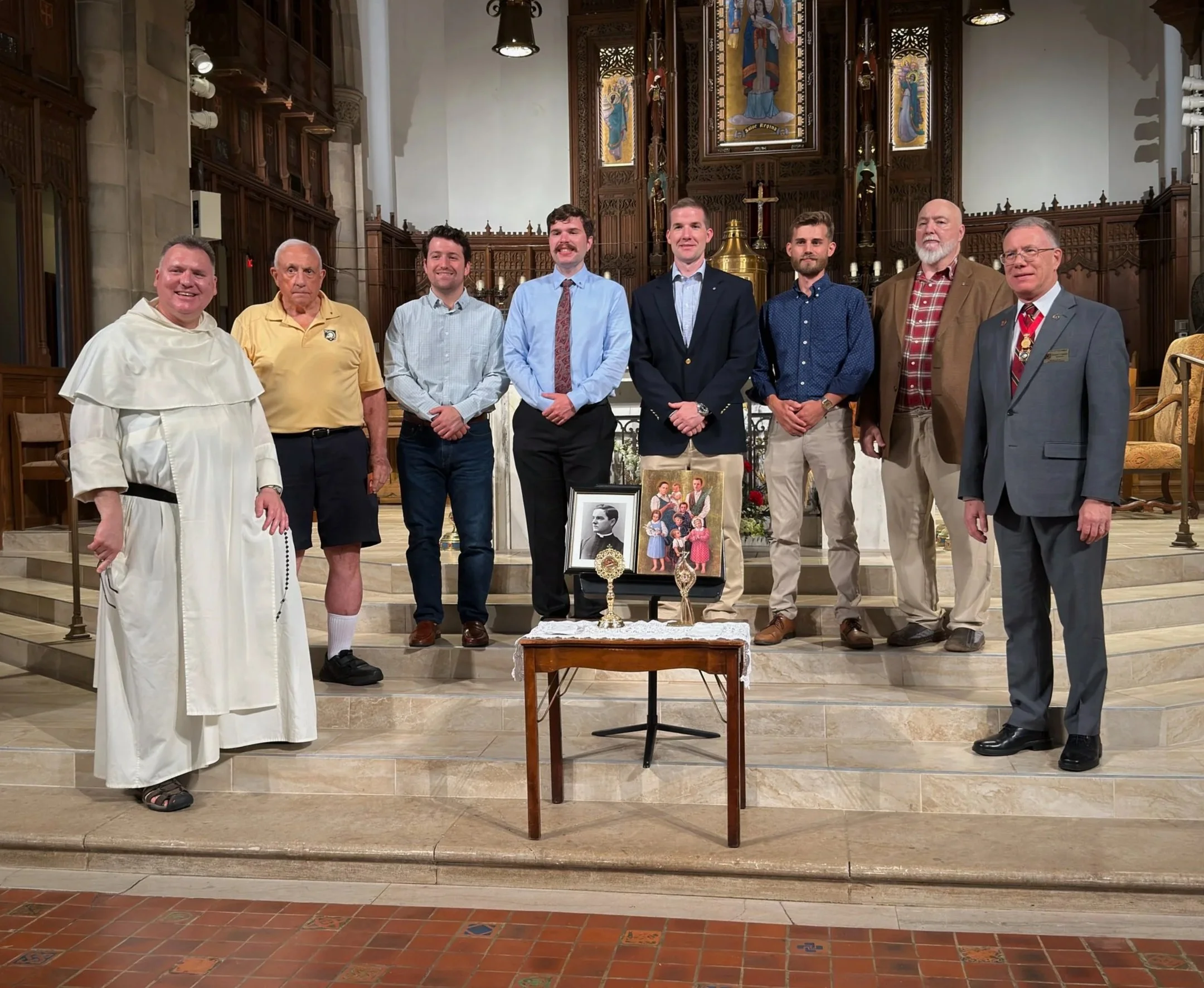 Salve Regina's newest inductees at Charity, Unity, Fraternity 3rd degree ceremony on July 6th, 2026 at St. Mary Hyde Park.   