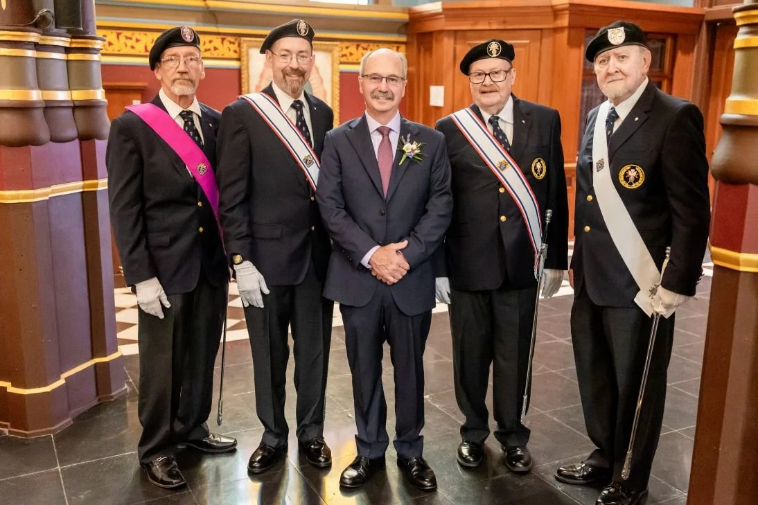 4th Degree Knights at St. Francis Xavier for SK Kollar's wedding.