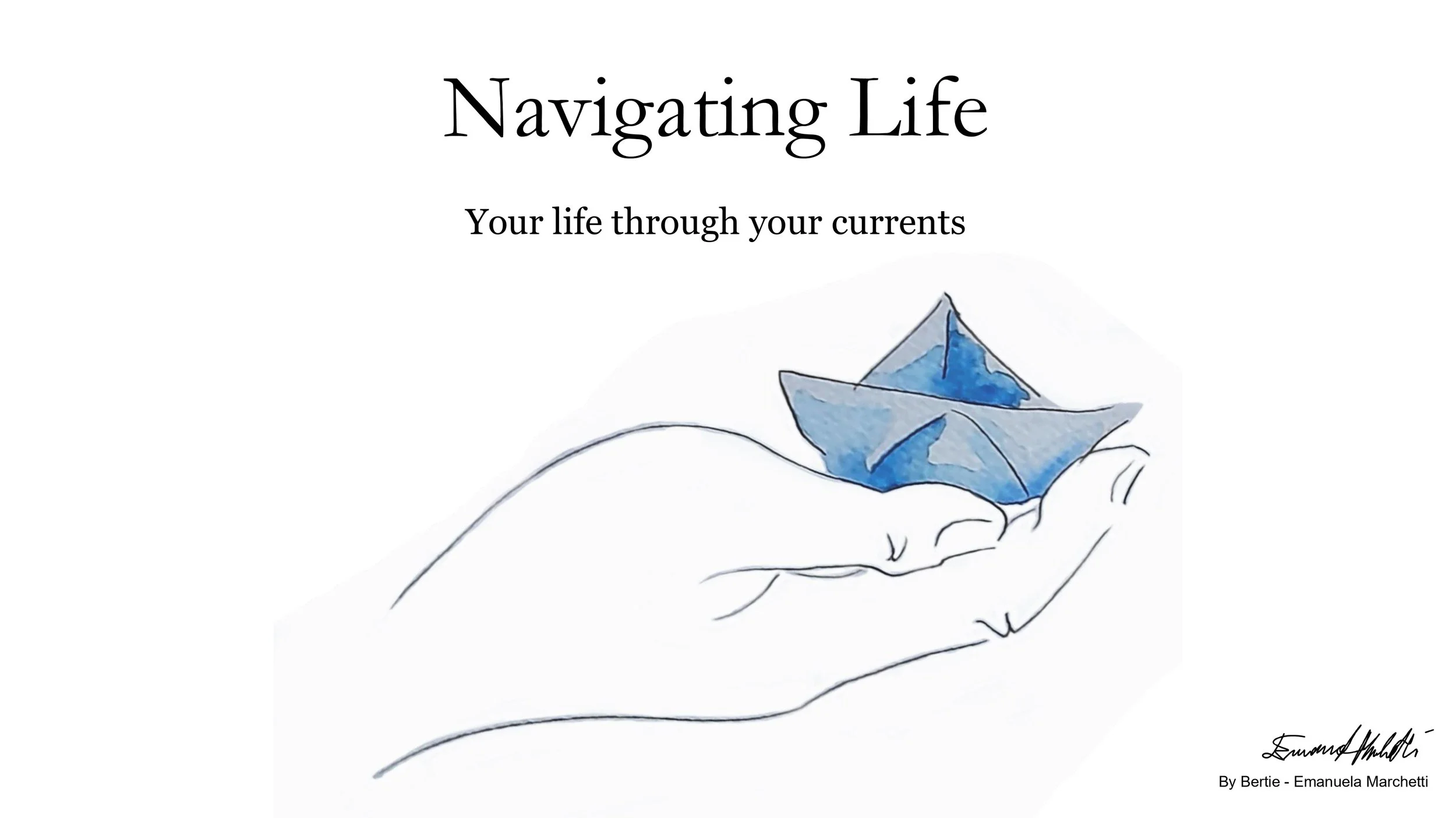 “Navigating Life”
Illustrated artist booklet.
Bertie.