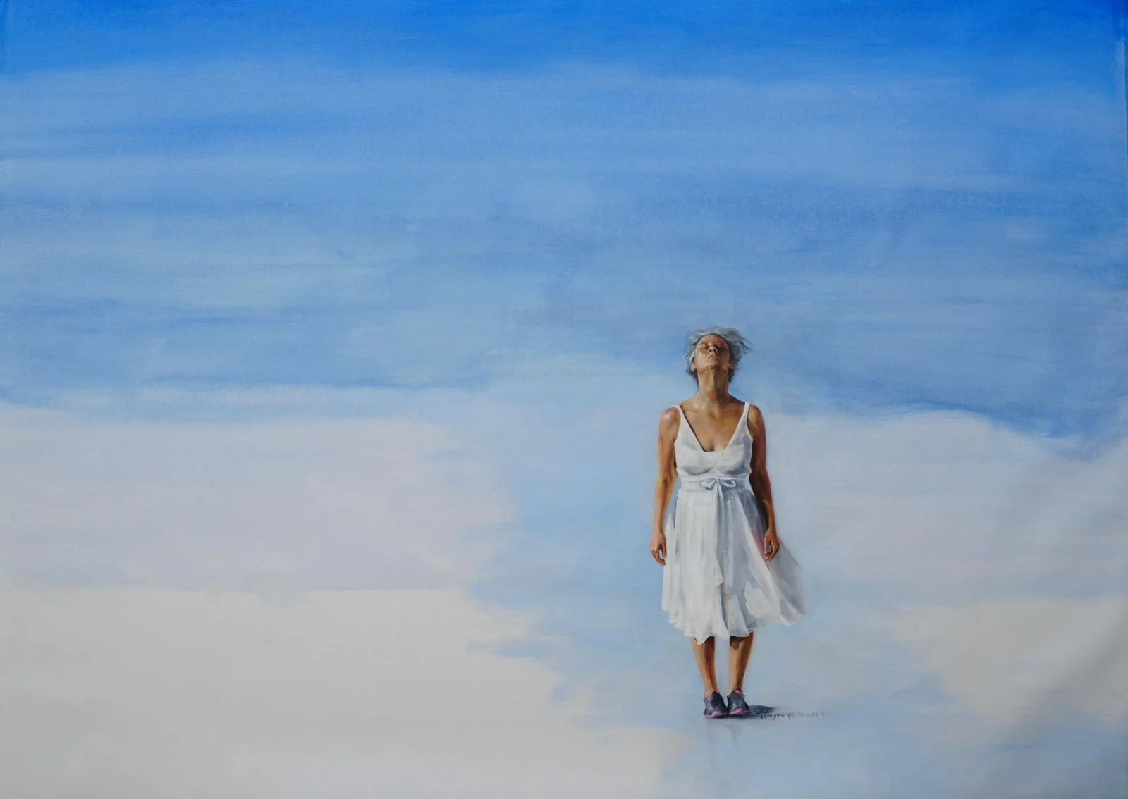 "A Meditation of Place” 
(Una Meditación del Lugar)
Valentine Aprile.
Oil on canvas/Óleo sobre lienzo.
49 x 36 in.
126 x 92 cm.
2026.