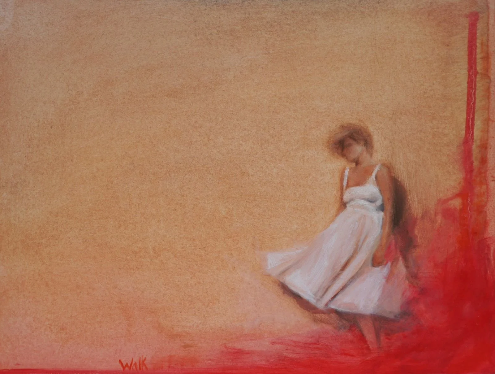 "La Calle Misión Santa Lucía” 
Valentine Aprile.
Oil on panel/Óleo sobre madera.
2026.