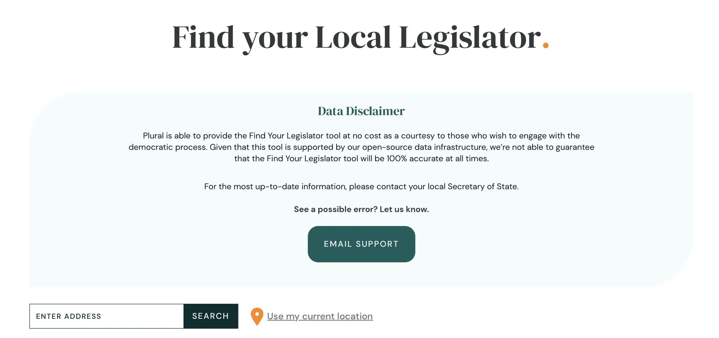 Find your local legislator