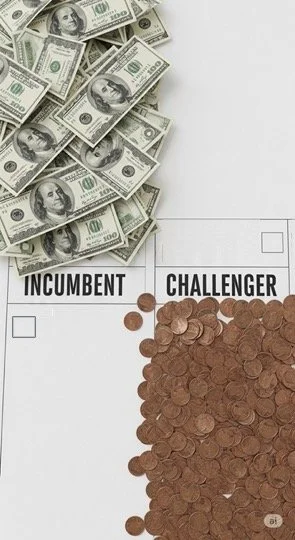 Monetary Advantage of Incumbents Over Challengers