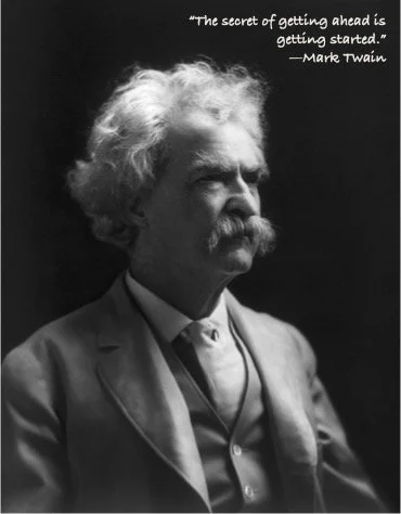 Mark Twain quote about getting ahead