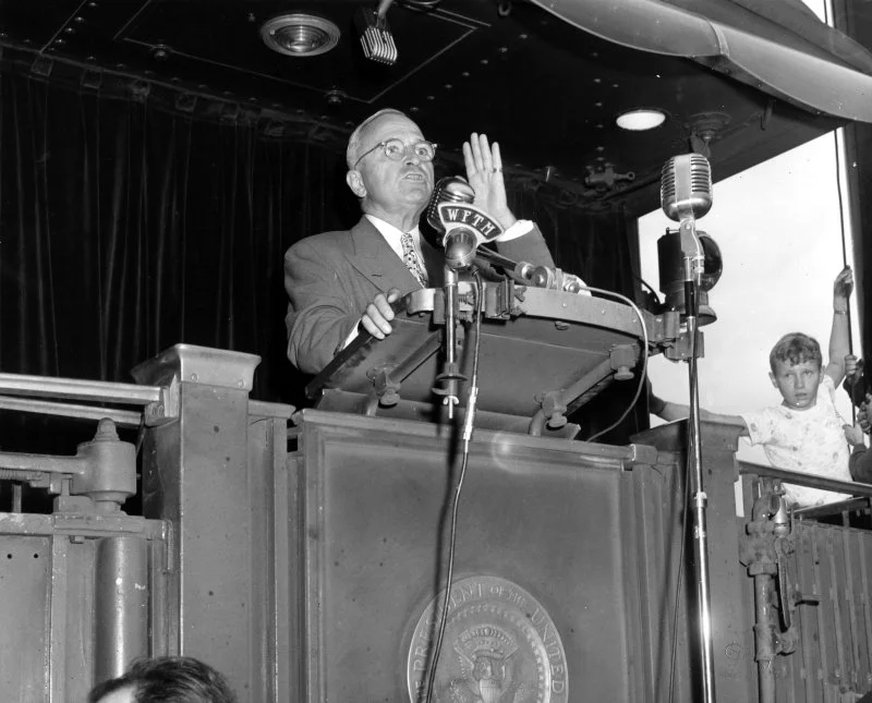Harry Truman on His Whistle-Stop Campaign