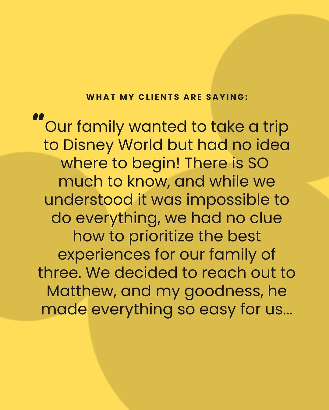 😊 More client love 😊

I started working with Taylor back in December of 2024 for their short Walt Disney World visit. 

And while they only stayed at Disney property for a couple of nights, they had an action-packed itinerary.

I recommended and bo