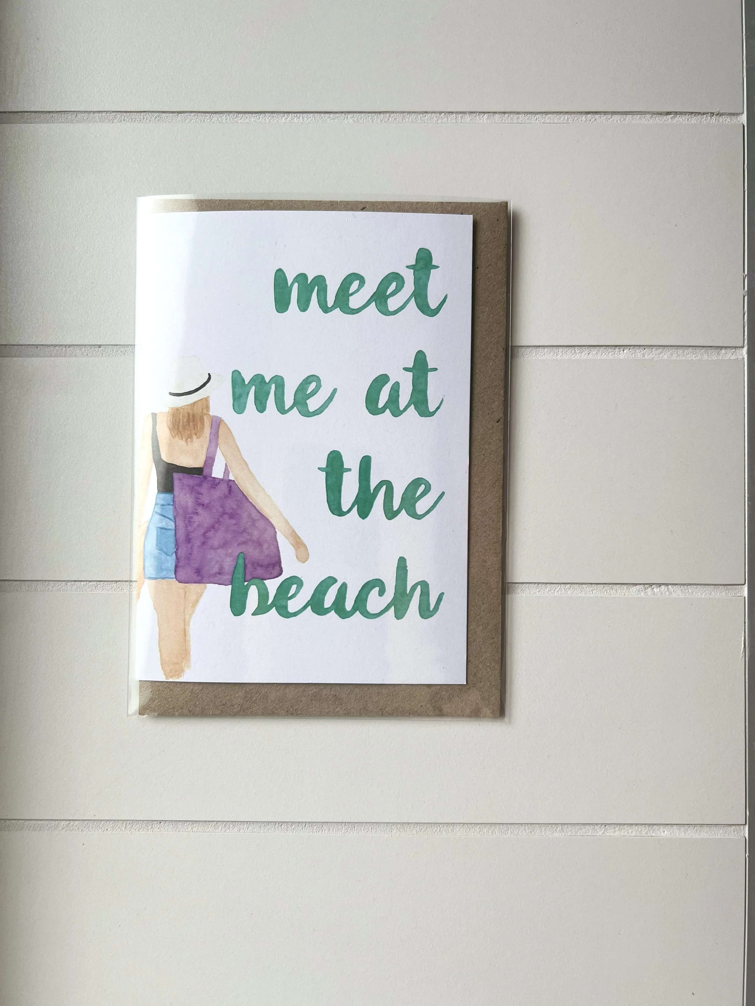 Meet Me At The Beach Card