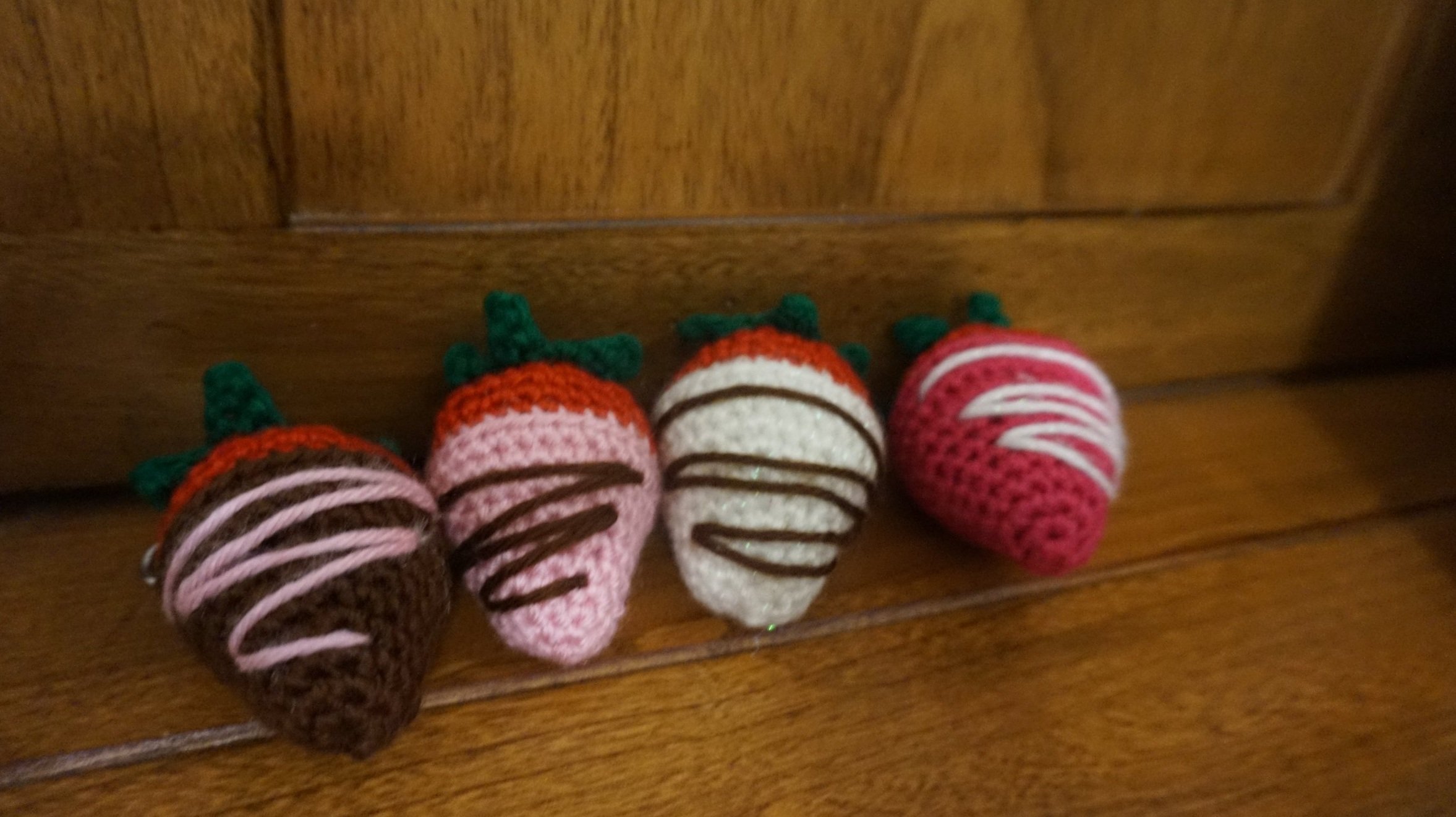 Chocolate Covered Strawberry Keychain