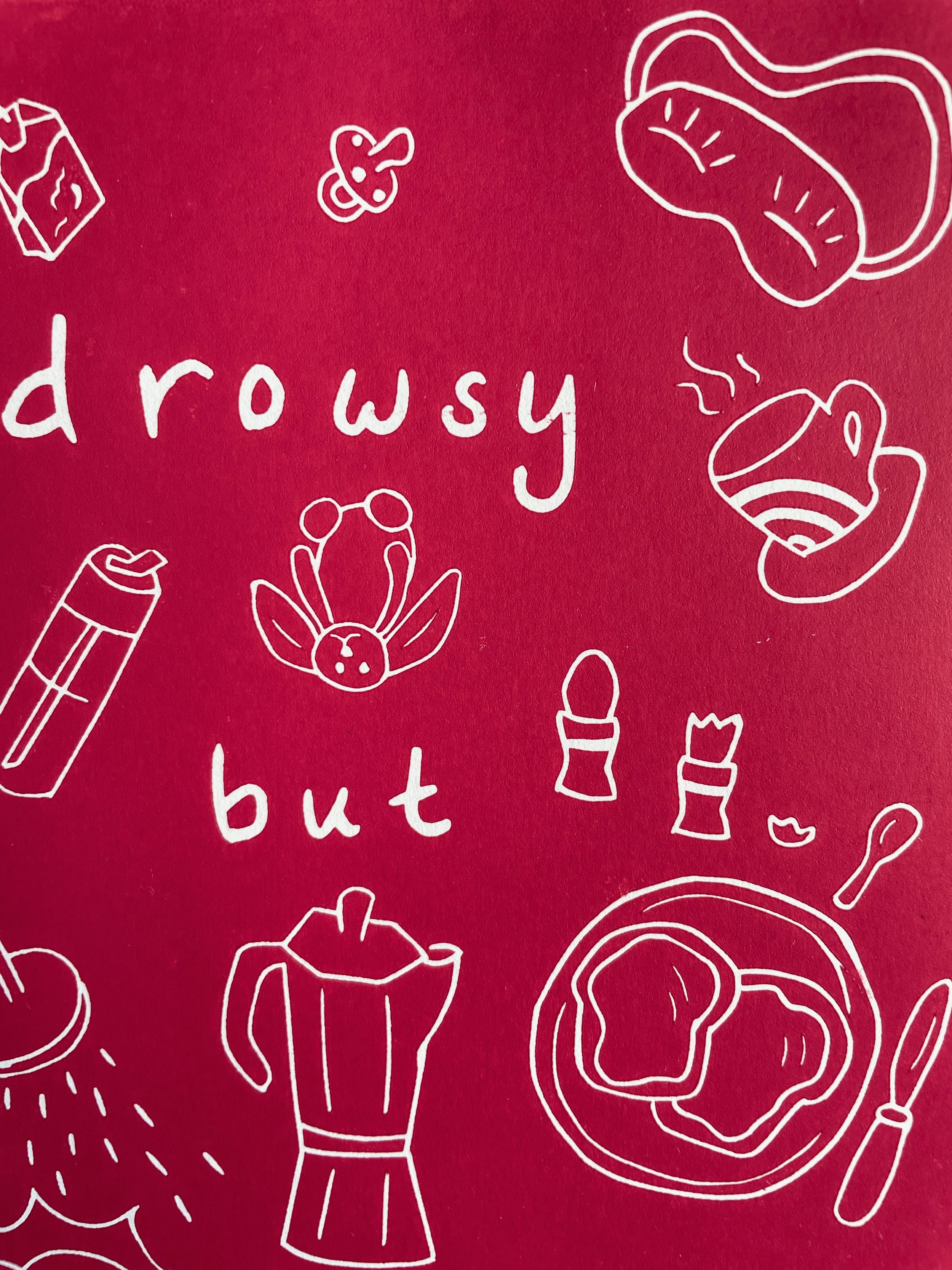 drowsy_but_awake_3_joy_catalogue_prints_handmade_linocut_wall_art_print_orange_nsw_sydney.jpeg