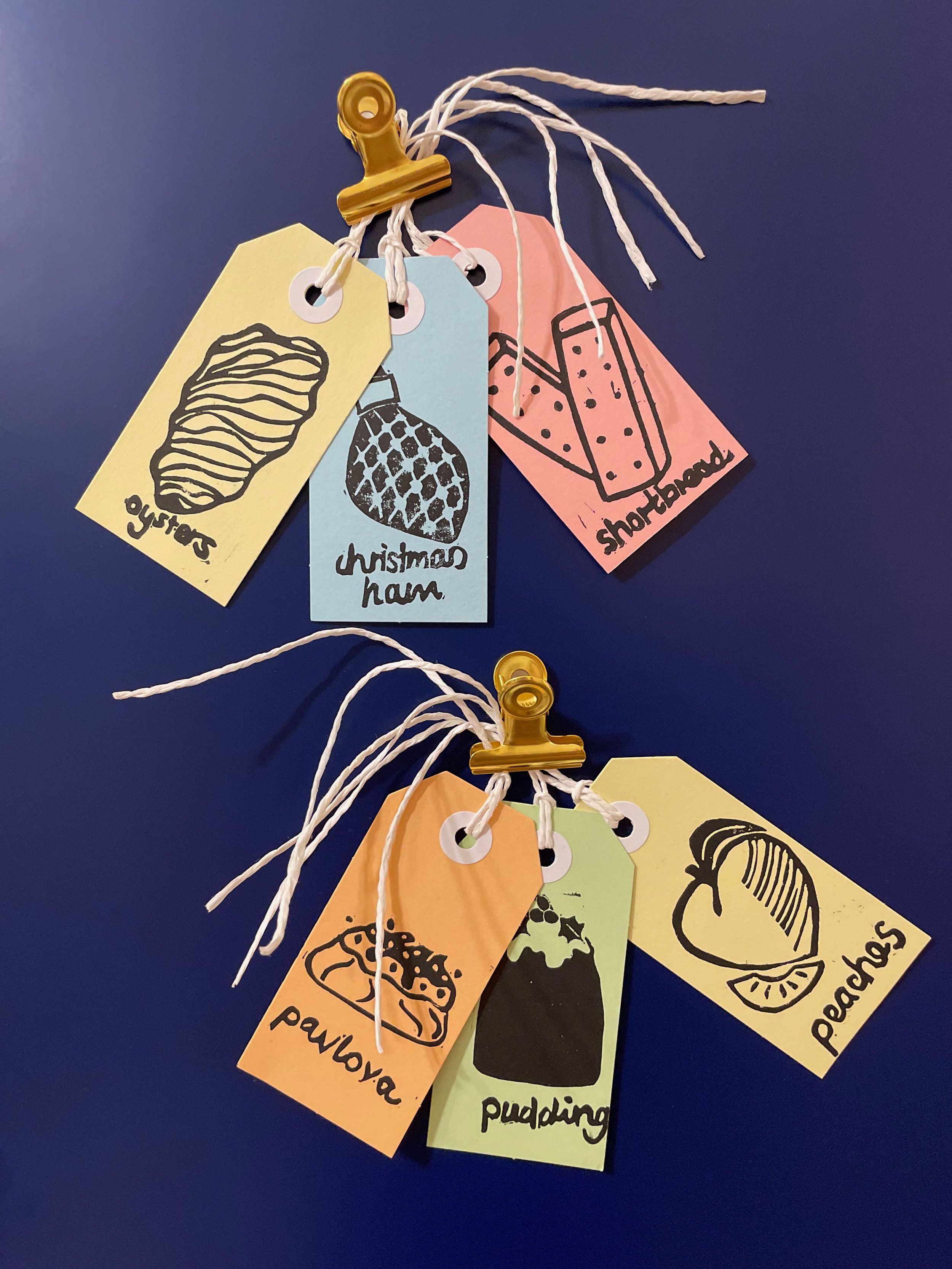christmas dinner gift tags