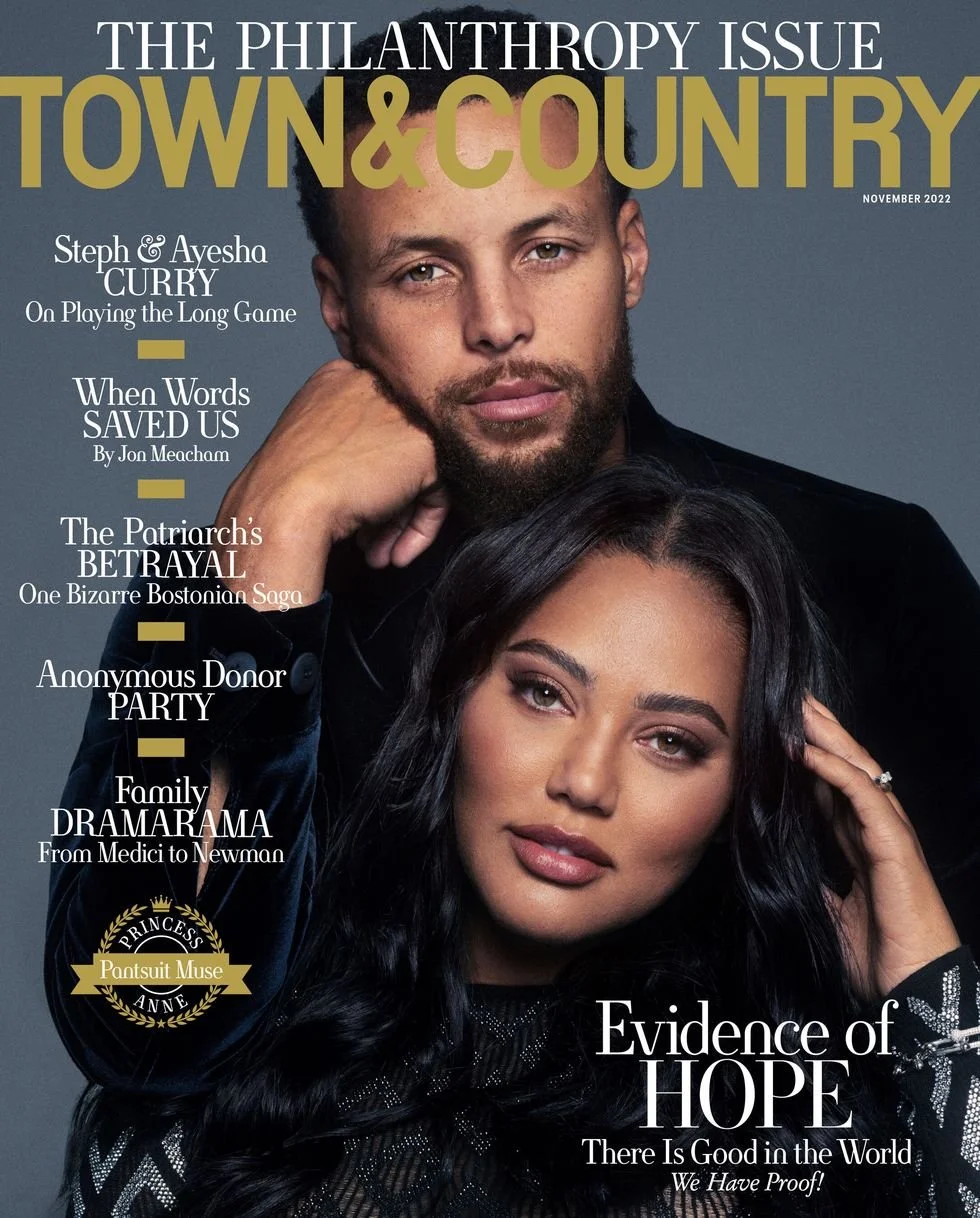 Steph Curry Dishes Out His Greatest—and Most Lasting—Assist with his wife, Ayesha (Town & Country)