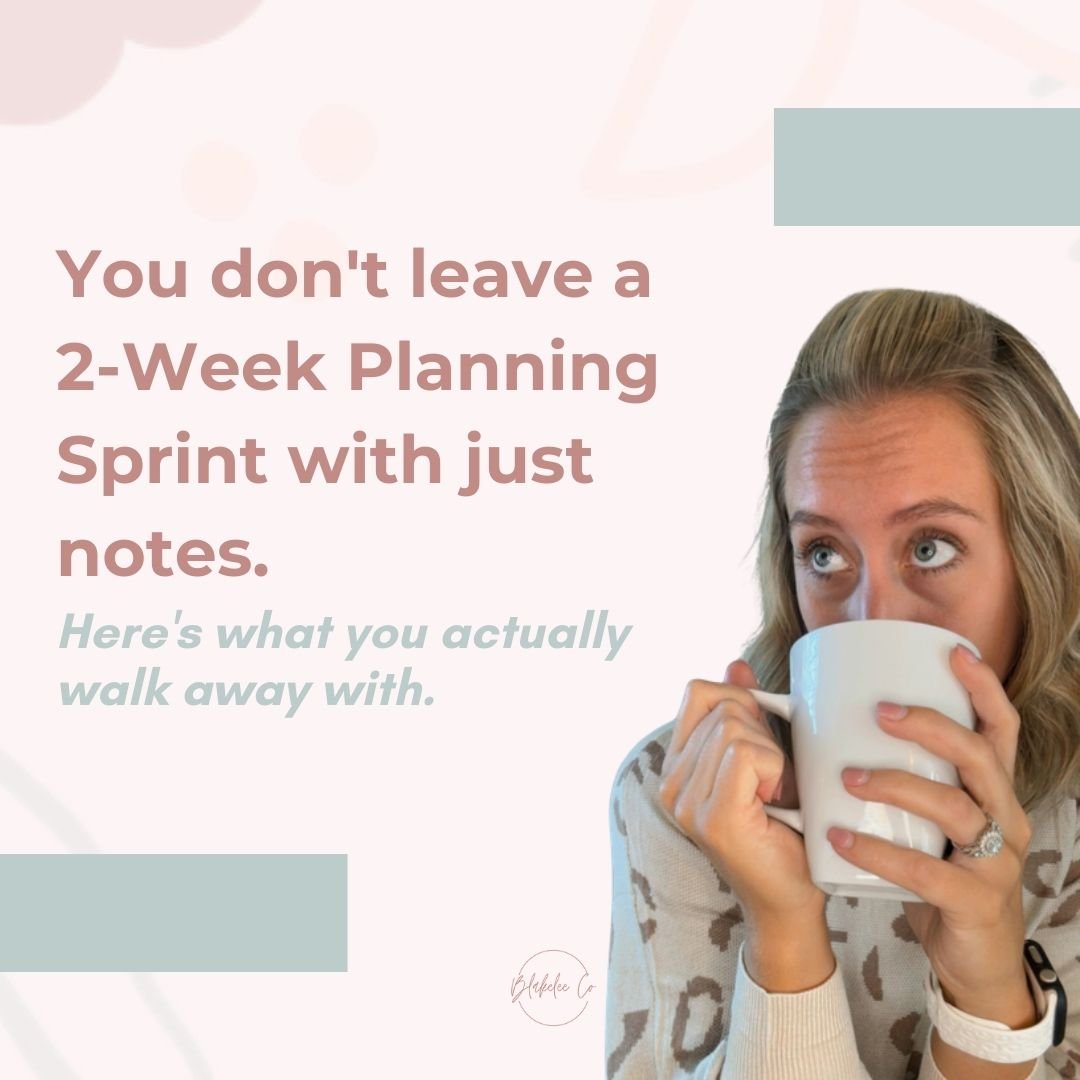 I want to be really specific about this because "planning" can feel vague.

After a 2-Week Planning Sprint here's what you actually have:
&rarr; A clearly defined project scope. What's in, what's out, and what done looks like &mdash; no mor