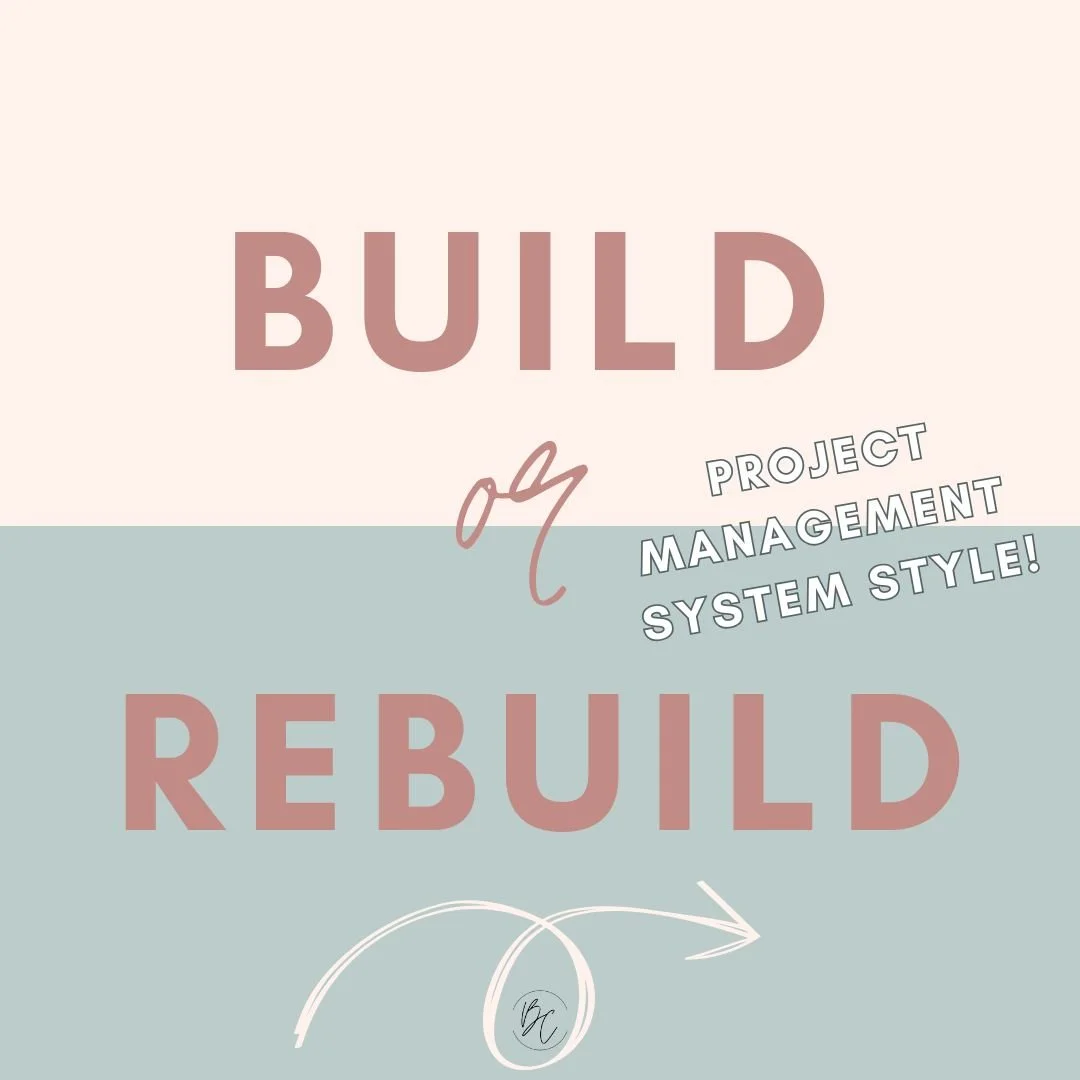 Most founders don't realize there's a difference between needing a system build and a system rebuild.

A build is for you if:
&rarr; You've been winging it in spreadsheets, sticky notes, or your brain
&rarr; You've tried @clickup, @notion, @monday.co