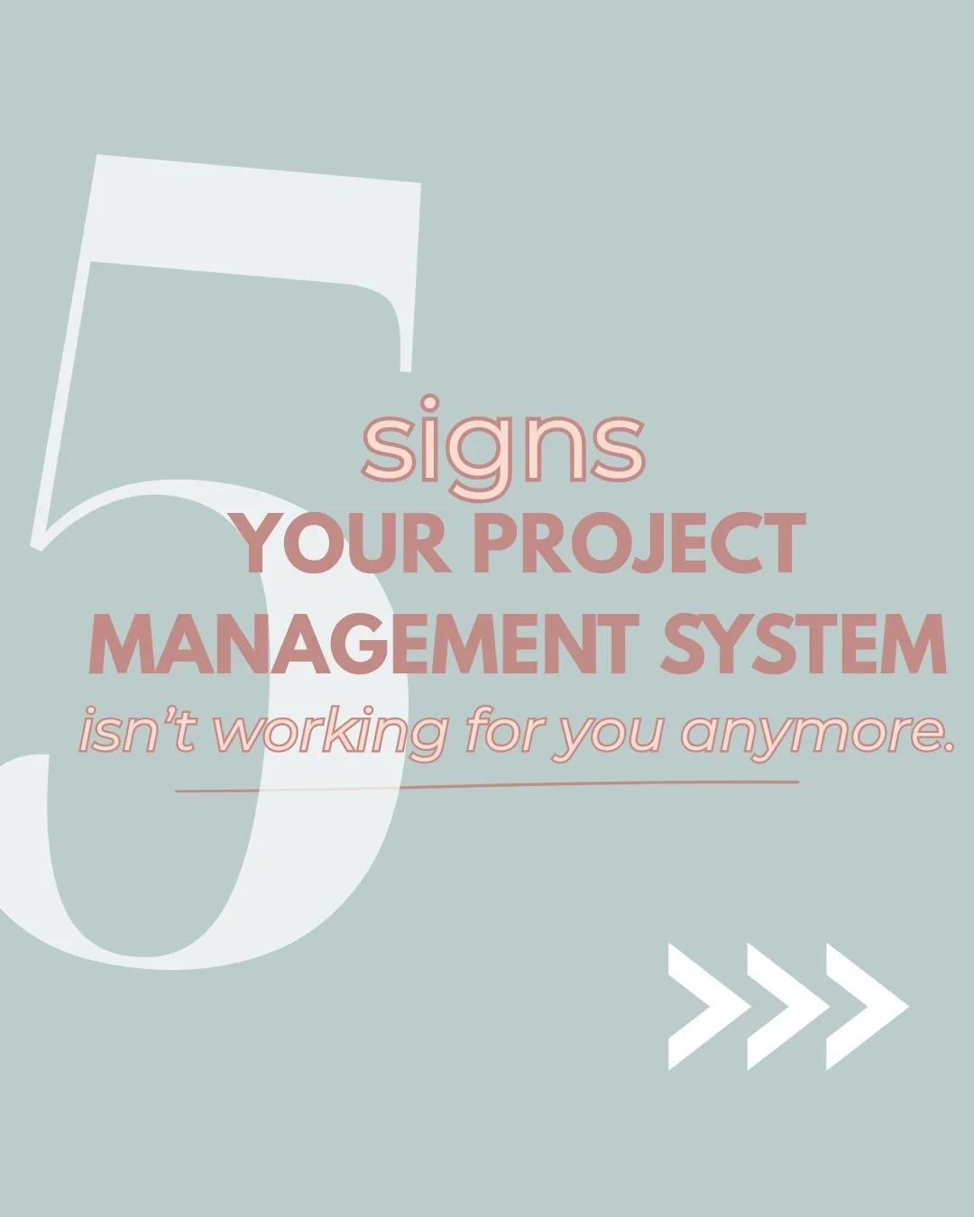 If you're dreading opening your project management tool every morning, that's a sign.

Not a sign you're bad at this. A sign your system stopped keeping up with you.

5 signs it's time for a rebuild 👇

&rarr; You're the only one who knows where anyt