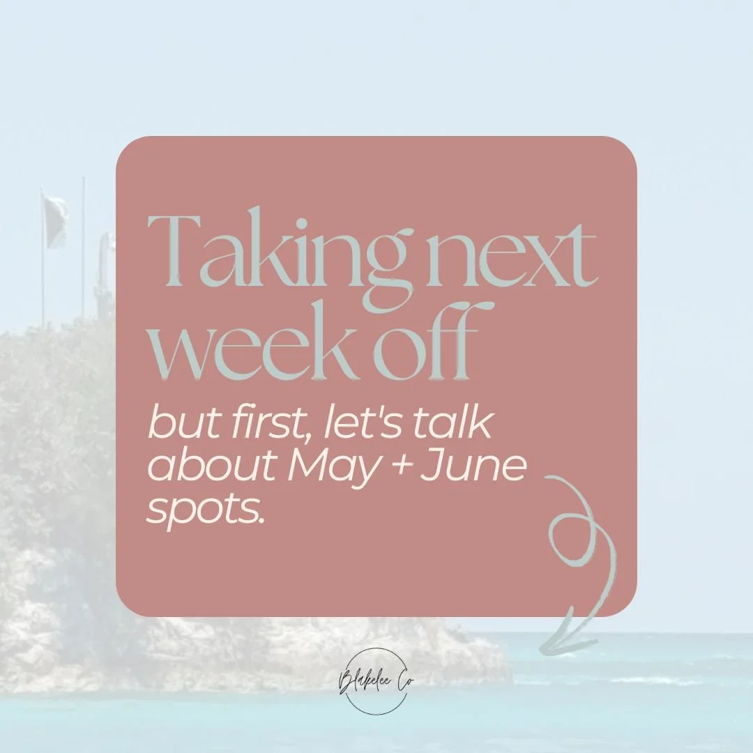 I'm heading out on vacation next week and I could not be more ready.

But before I go - a few things:

✔️ May + June spots for system builds and rebuilds are still open
✔️ If you've been thinking about it, now is the time to reach out
✔️ I'll be back