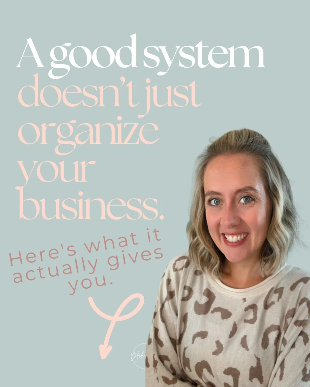 A good system gives you permission.

&rarr;Permission to take a sick day without your business falling apart.
&rarr;Permission to go on vacation knowing things are moving without you.
&rarr;Permission to step back and actually think strategically ins