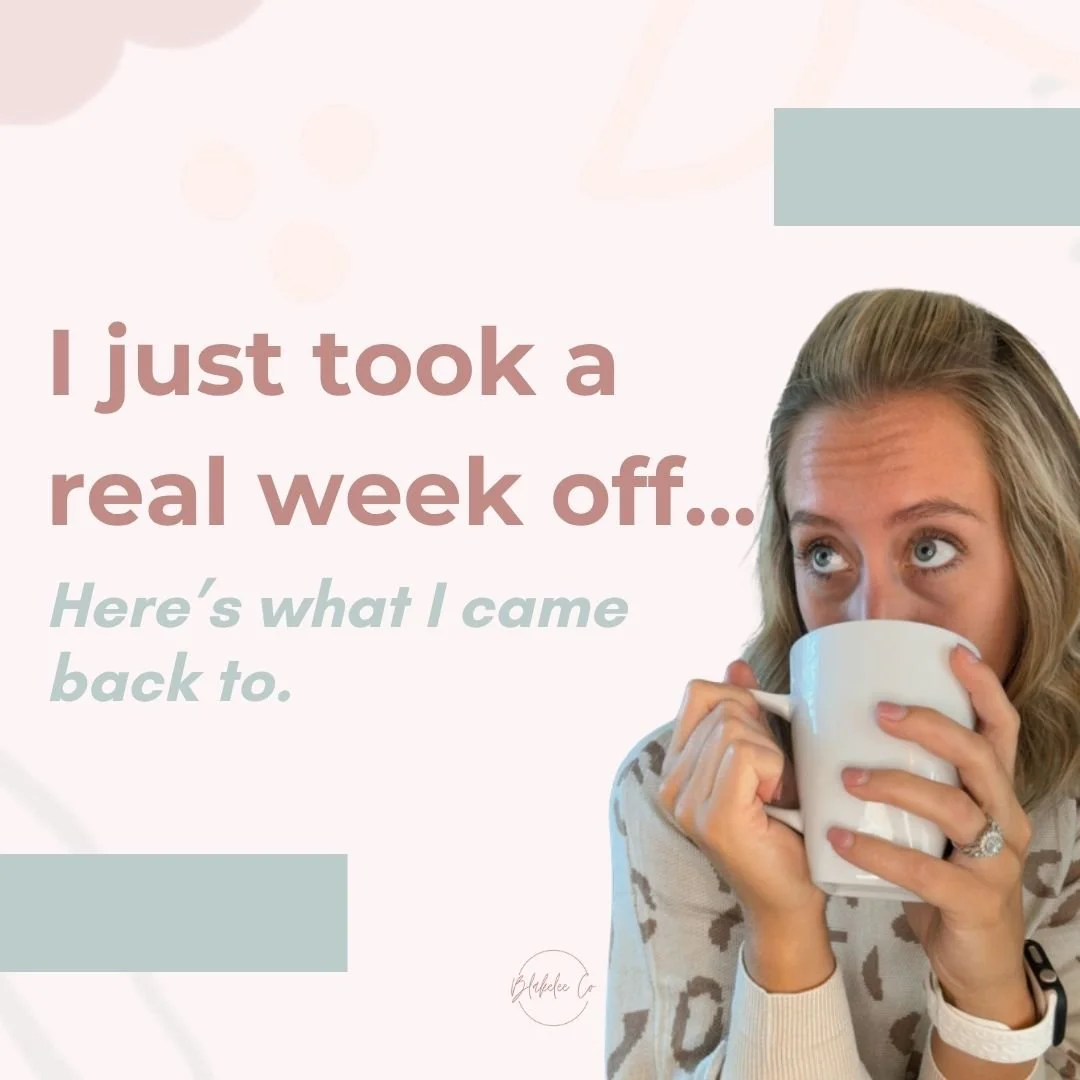I just got back from a full week off - no client work, no emails, no content.

And when I opened my laptop this morning here's what I found:

&rarr; Nothing on fire
&rarr; No "urgent" messages that couldn't wait
&rarr; A clear list of exact