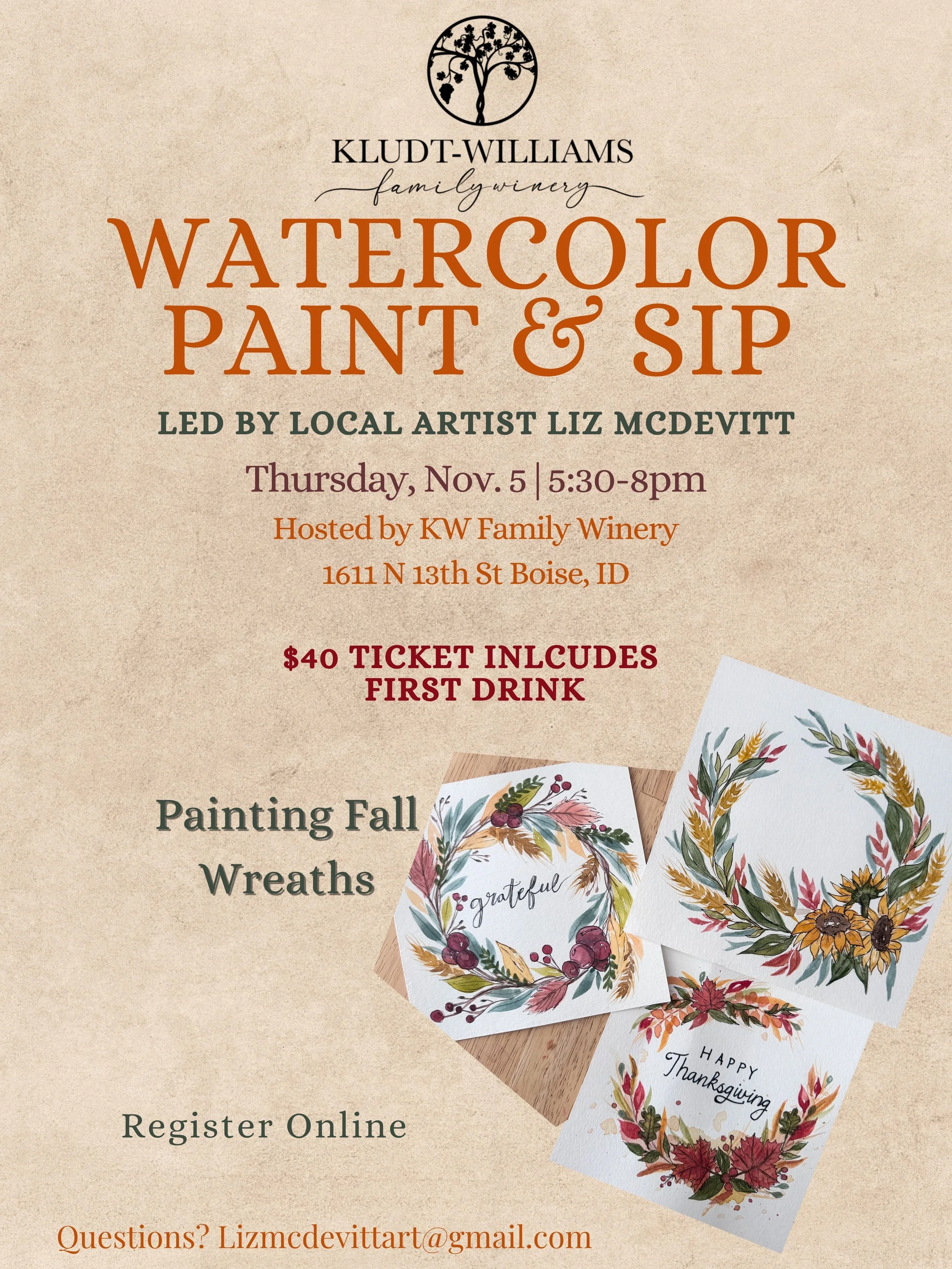 Paint & Sip at KW Family Winery