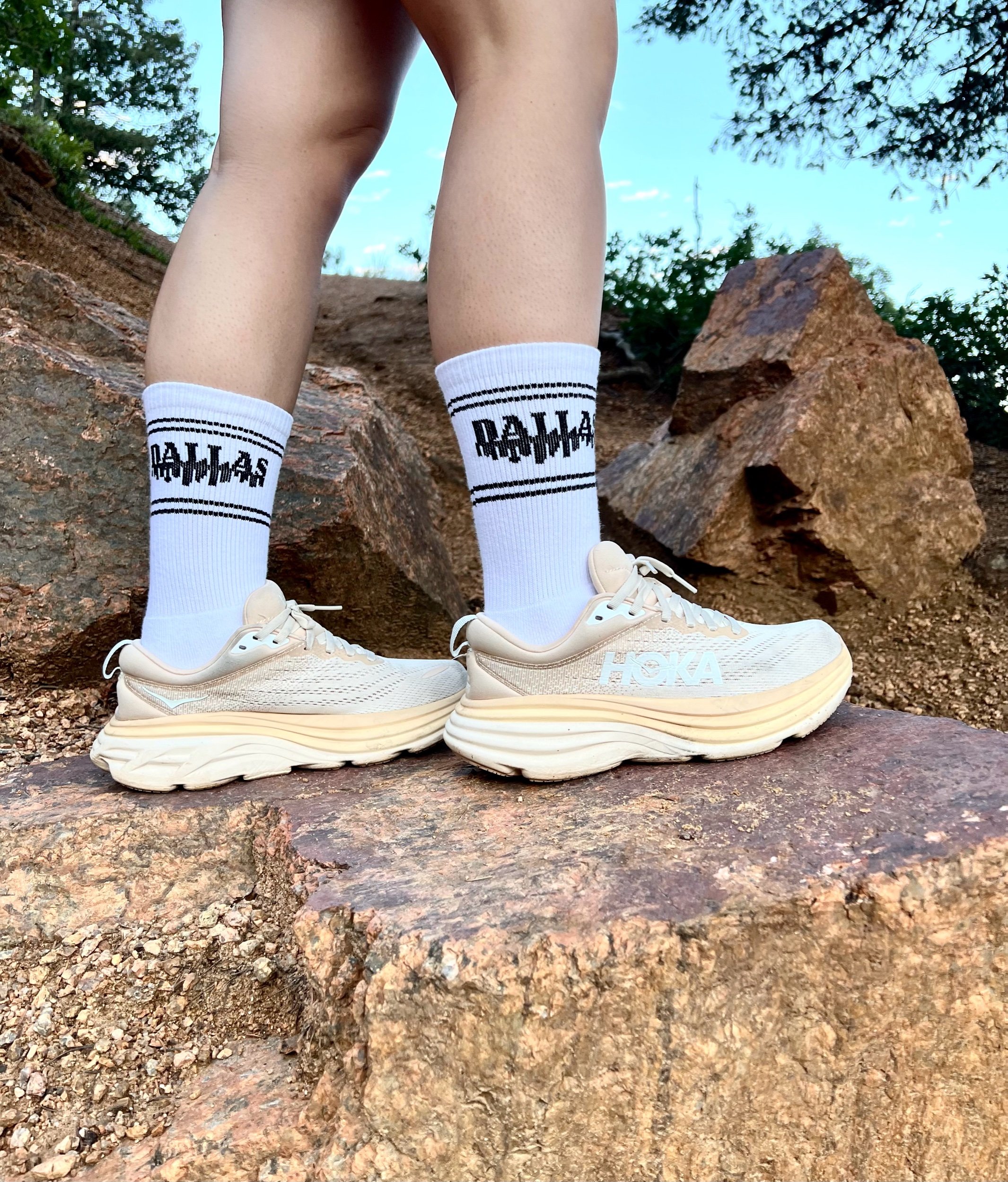 Dallas Sock in White