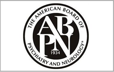 The logo of the American Board of Psychiatry and Neurology, established in 1934.